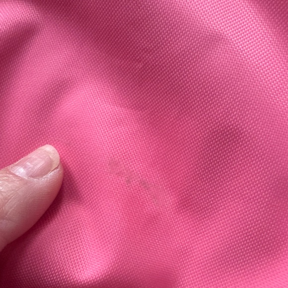 Longchamp Le Pliage XL Travel Tote Hot Pink Nylon Leather Trim Vintage - Picture 10 of 10